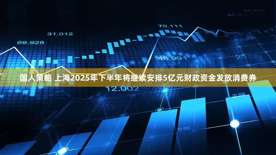 国人策略 上海2025年下半年将继续安排5亿元财政资金发放消费券